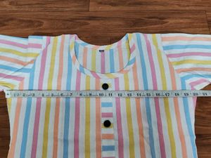 Striped Kurta Set With Dupatta