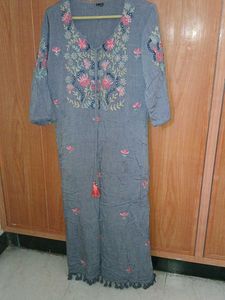 Embroidered Kurta Dress