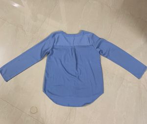 Zudio Women’s Top,Small Size,Light Blue Colour