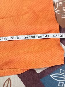 Beautiful Bright Orange Colour Straight Kurti