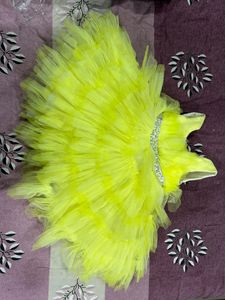 Lemon Yellow Pretty Frock