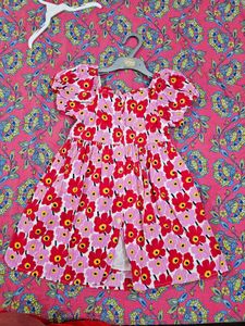 Floral Print Girls Dress 4-5 years