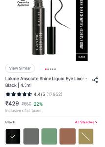 🥳🥳Lakme Absolute Shine Liquid Eye Liner -Black