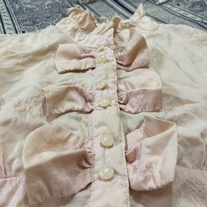 Bow Detail ruffle tops