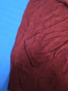 Burgundy Knit Sweater