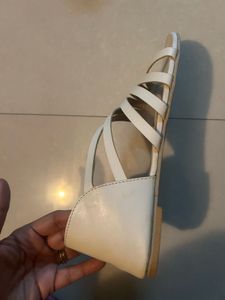 White Gladiator Sandals