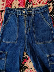 Blue Cargo Jeans