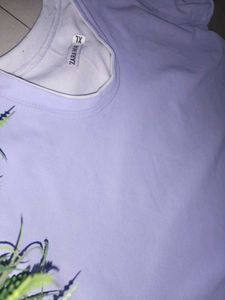Zara man Quatilty Tshirt in Trendy colour Lavender