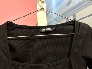 Elegant Black Long Sleeve Top