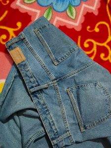 Wide Leg Denim Jeans