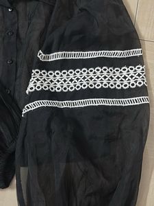 Black Sheer Blouse