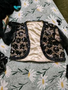Elegant Dress &amp; Shrug Set