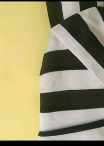 Striped Black &amp; White Dress