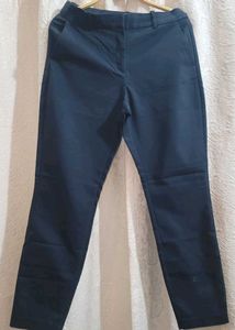 Navy Blue Wide Leg Pants