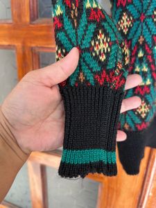 Authentic Christian Dior Patterned Turtleneck Swea