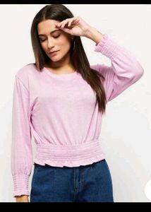 Pink Long Sleeve Top