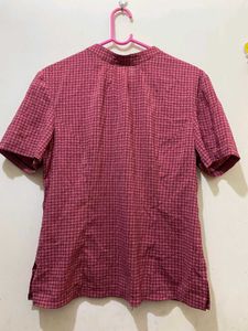 Pink Plaid Shirt till  34 and half can wear