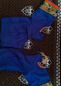 💟 Orange &amp; Blue Saaree 💟