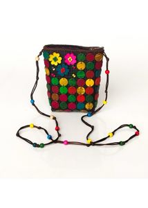 Natural coconut shell handmade crossbody bag