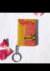 Boho Floral Diary keychain
