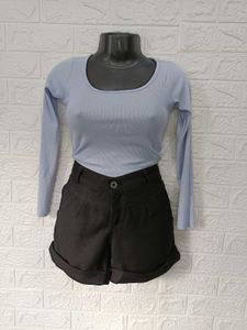 Imported Black Shorts