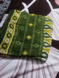 Casual Green Kurti With Same Dupatta Free