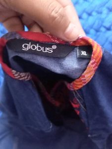 Denim Embroidered Kurti