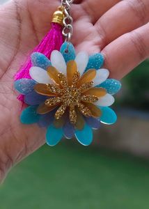 Flower Tassel Keychain