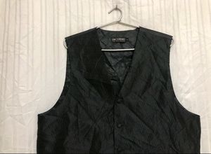 Umo Lorenzo Black Waistcoat