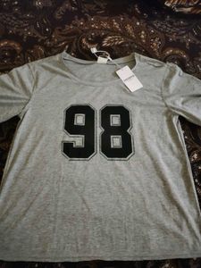 Grey &#39;98&#39; Graphic Tee