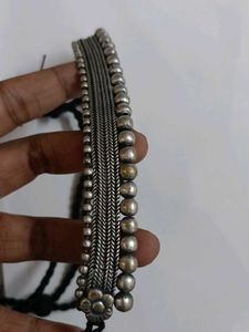 Oxidised silver choker: perfect accessory!