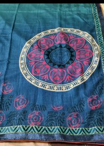 Beautiful Daily Wear Sari With Unstitch Blouse