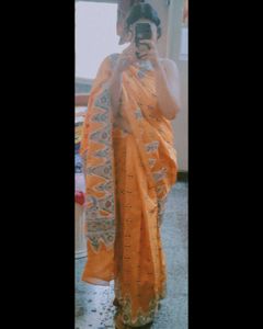 Kantha Stitch Saree