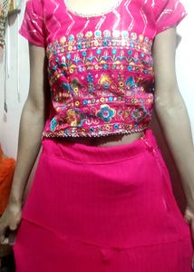 Lehnga Choli Dupatta Shrug