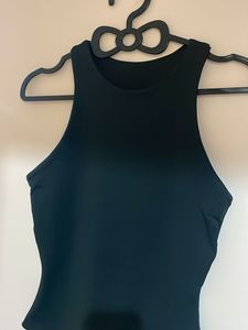 Black Sleeveless Bodysuit
