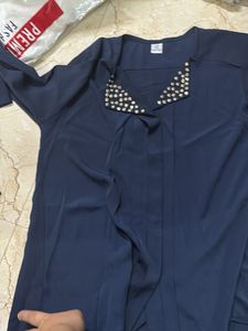 Elegant Navy Blue Dress