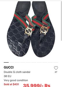 39’s Gucci Double G sandals