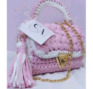 Primium Crochet Marshmallow Bag For Women And Girl