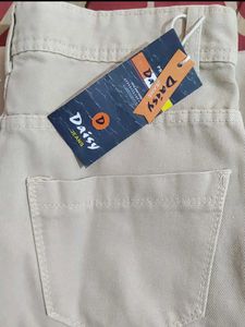 Beige Denim Cargo