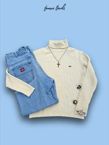 Y2K AESTHETIC Lacoste Turtleneck Sweater