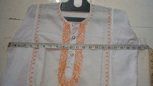 Thread Work Cotton Kurti
