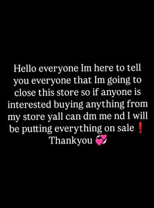 Clearance Sale!