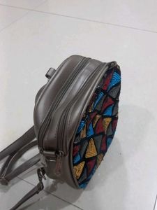 Sequin Triangle Backpack