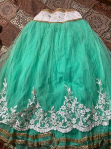 Green Lehenga For Girls