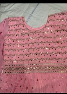 Elegant Pink Ethnic Gown