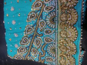 Heavy Handwork Sky Blue 💙 Suit With Dupatta