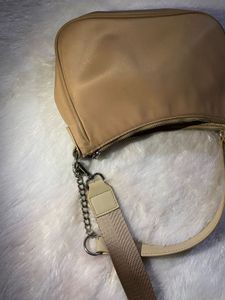 H&amp;M Divided Satin Beige Shoulder Bag