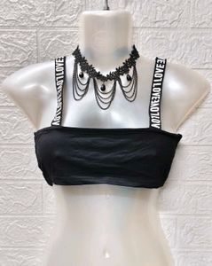 'Love' Straps Bralette Plus Freebie Earings 1 Set