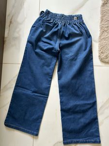 High-Waisted Denim Culottes