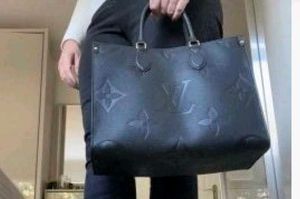Black LV Tote Bag